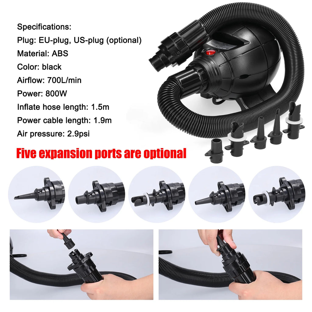 800W Electric Air Pump Inflator D313