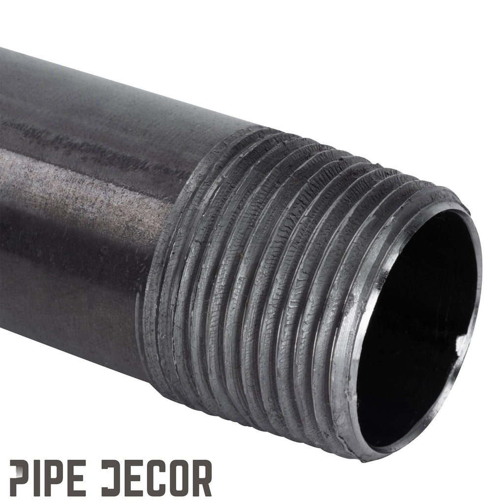 Black Industrial Steel Grey Plumbing Pipe (4-Pack) L6328