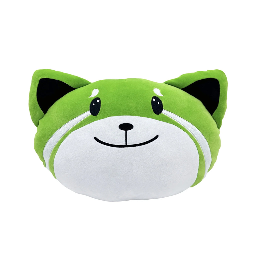 Green Foxes Plush Stuffed Animal Pillow B343