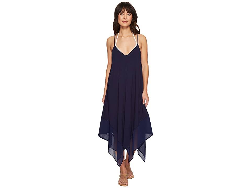 Blue Scarf Dress Swim Cover-Up A270