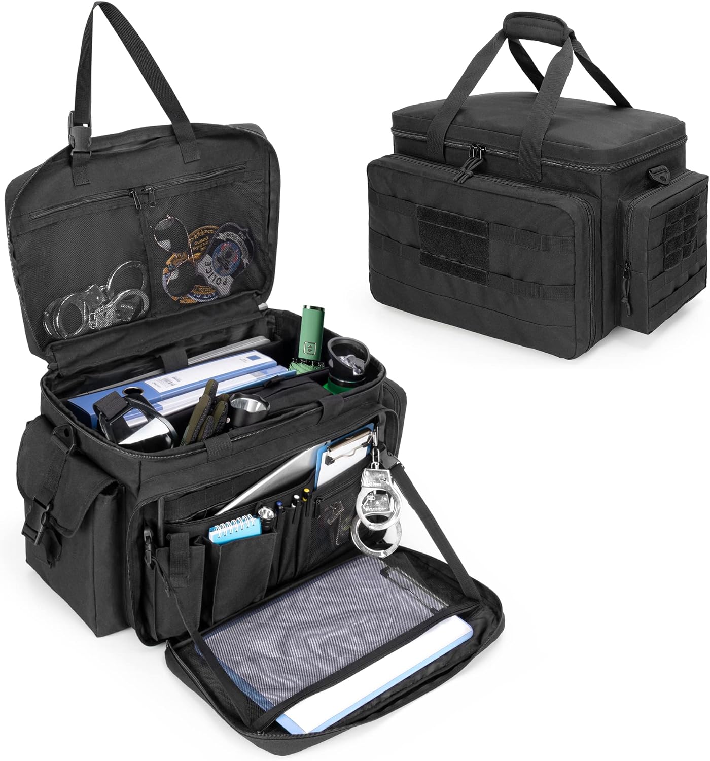 Black Patrol Bag with Padded Laptop Layer L995