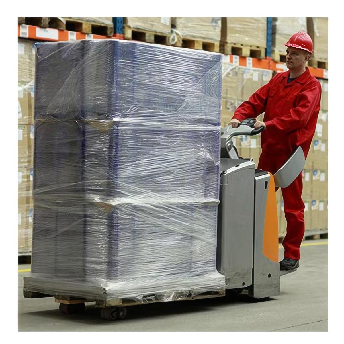 18" x 1500' Clear Cast Hand Stretch Film, 80 Gauge, 4 Rolls Z6018
