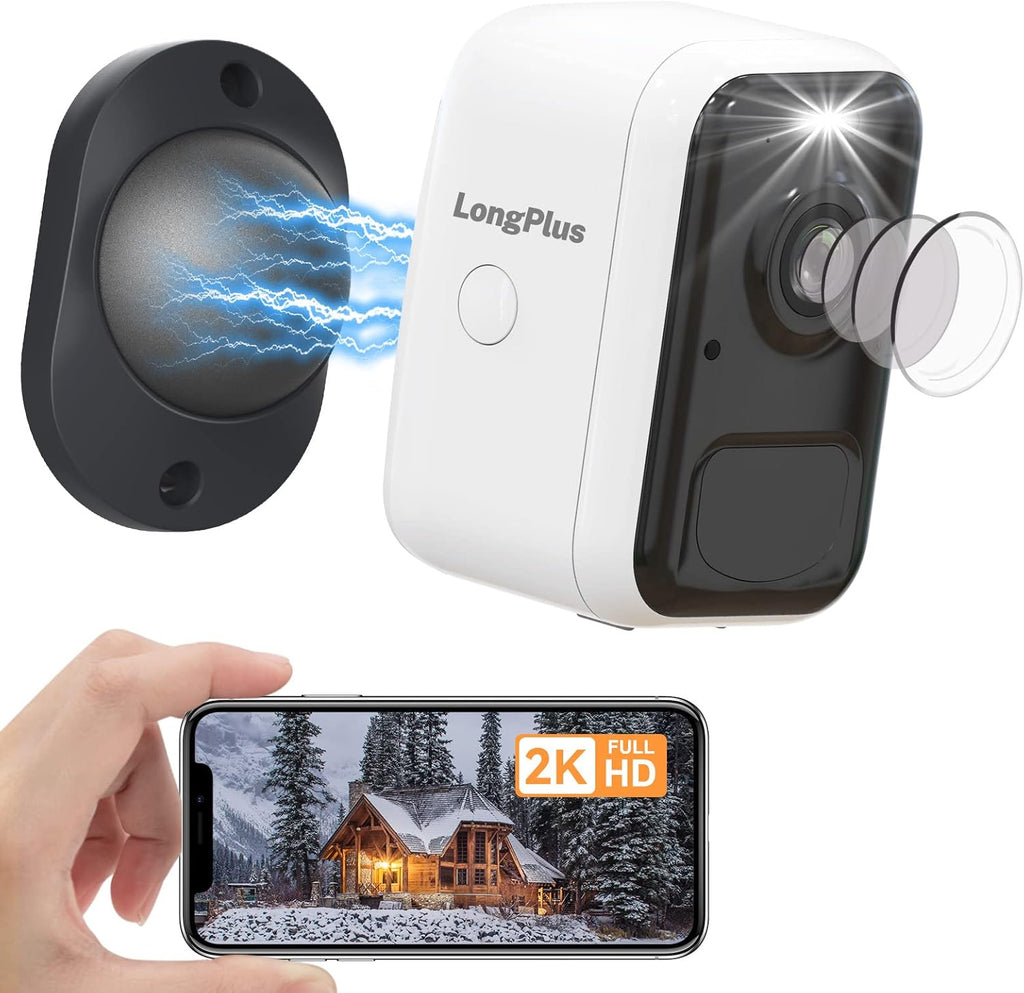 Battery Powered WiFi Security Camera with Color Night Vision F314168
