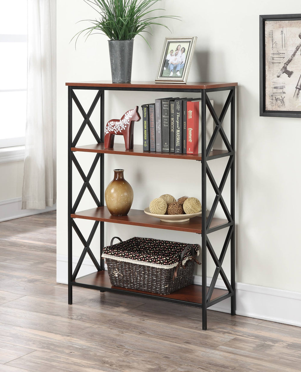 4-Tier Bookcase, Black J96191