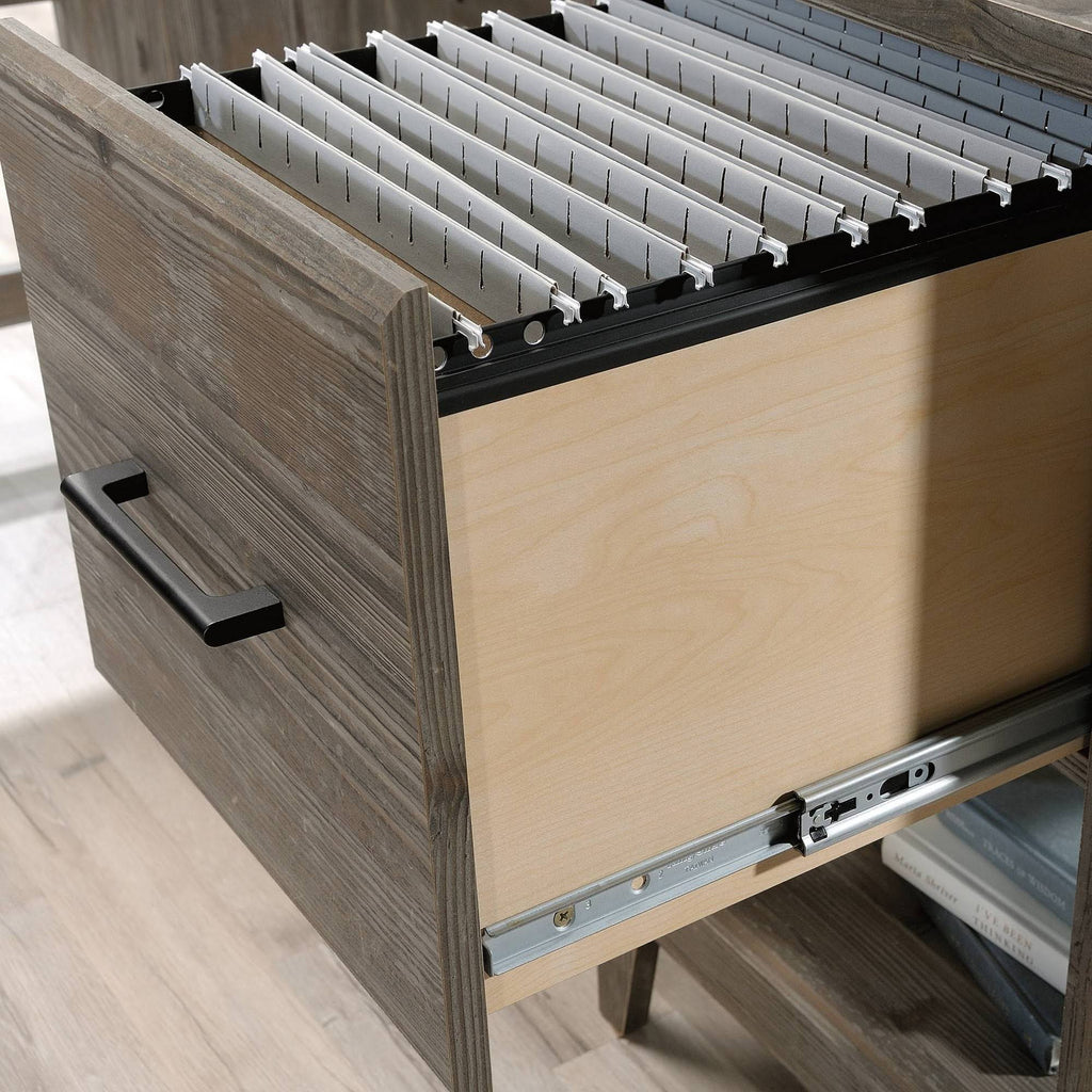 L-Shaped Desk with Storage A849441