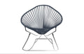 Grey Chrome Rocker Chair F323822