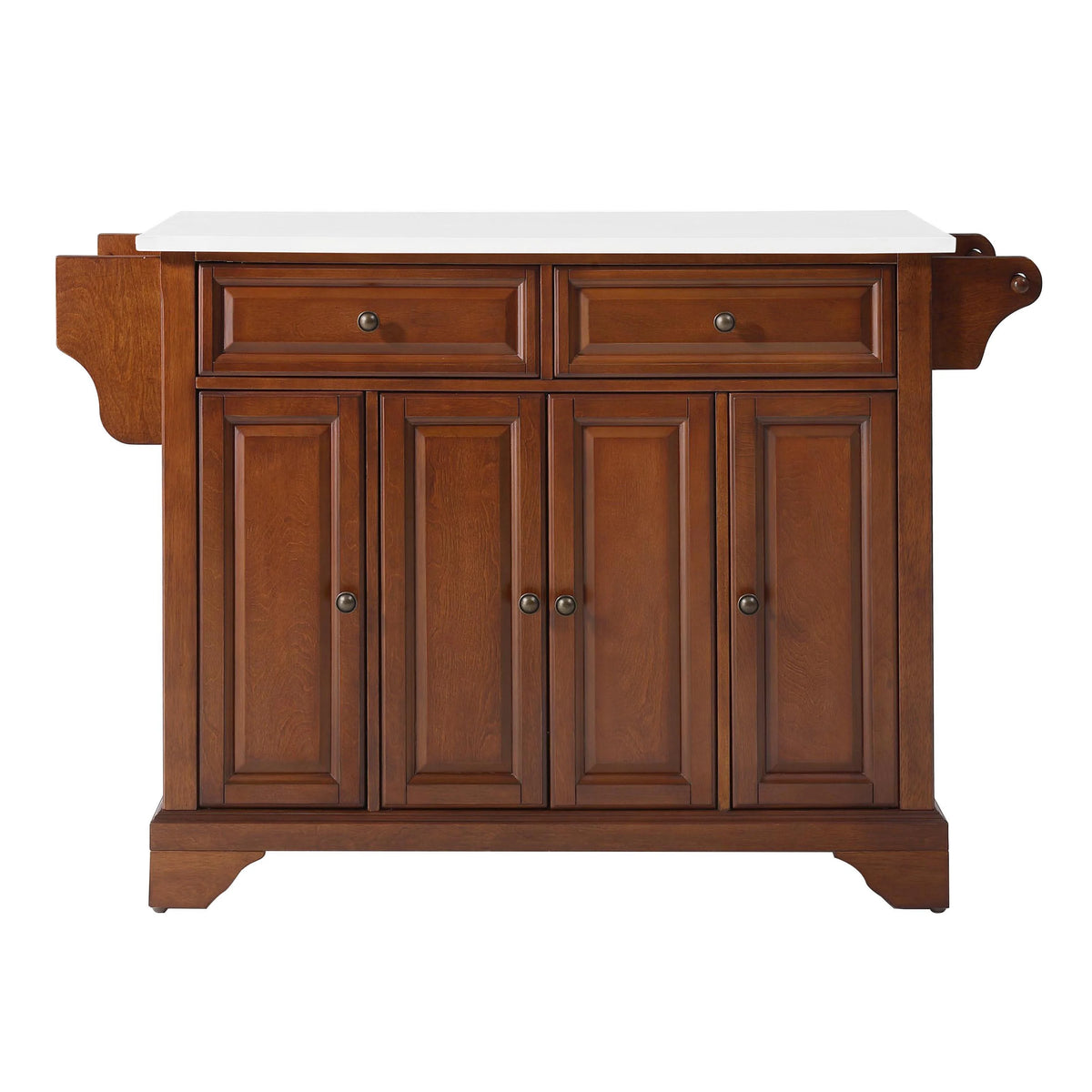 Cherry Wood Granite Top Kitchen Island J7950