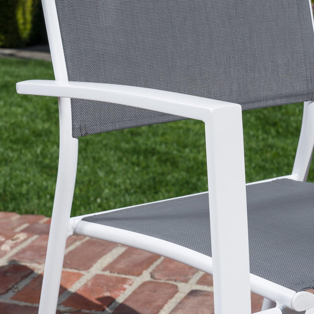 7-Piece Outdoor Dining Set with 6 Sling Chairs and Dining Table F2862