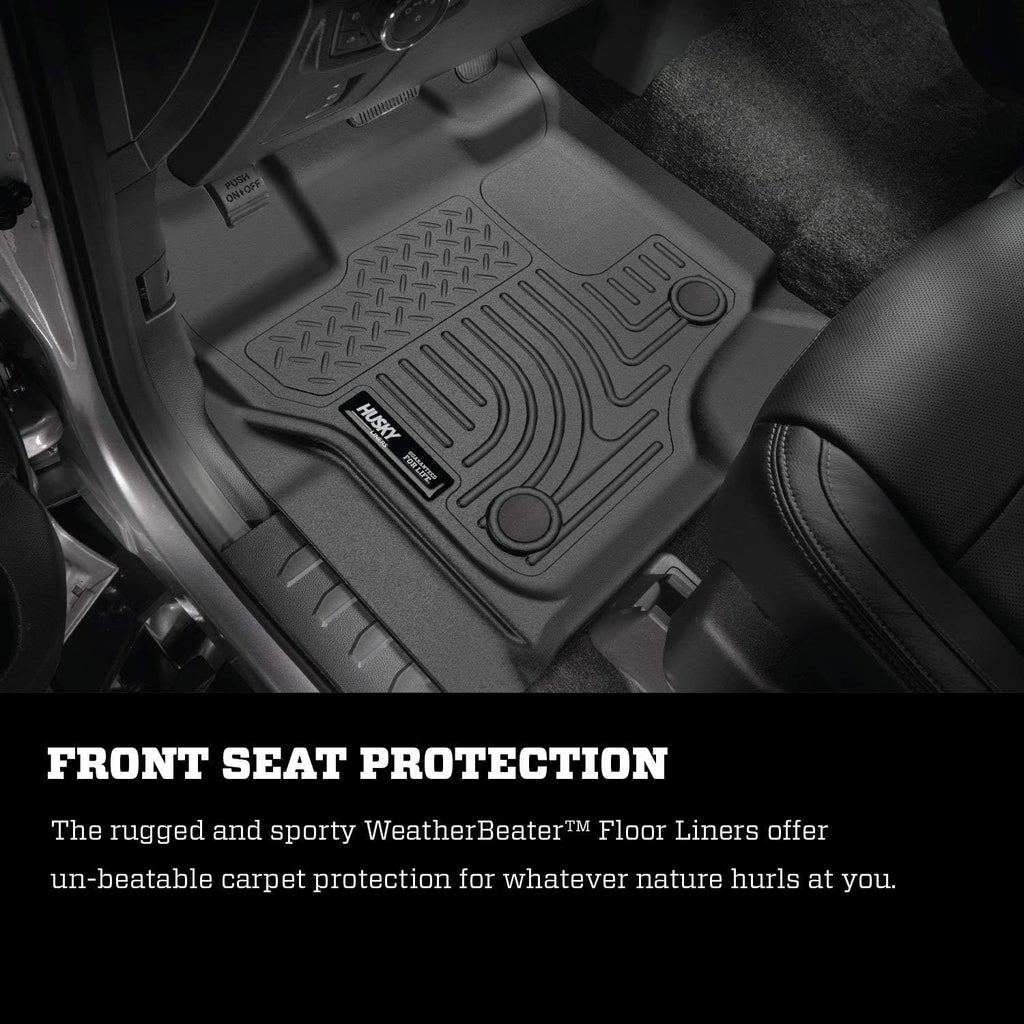 Black Front & 2nd Seat Floor Liners 3 Pcs U3311