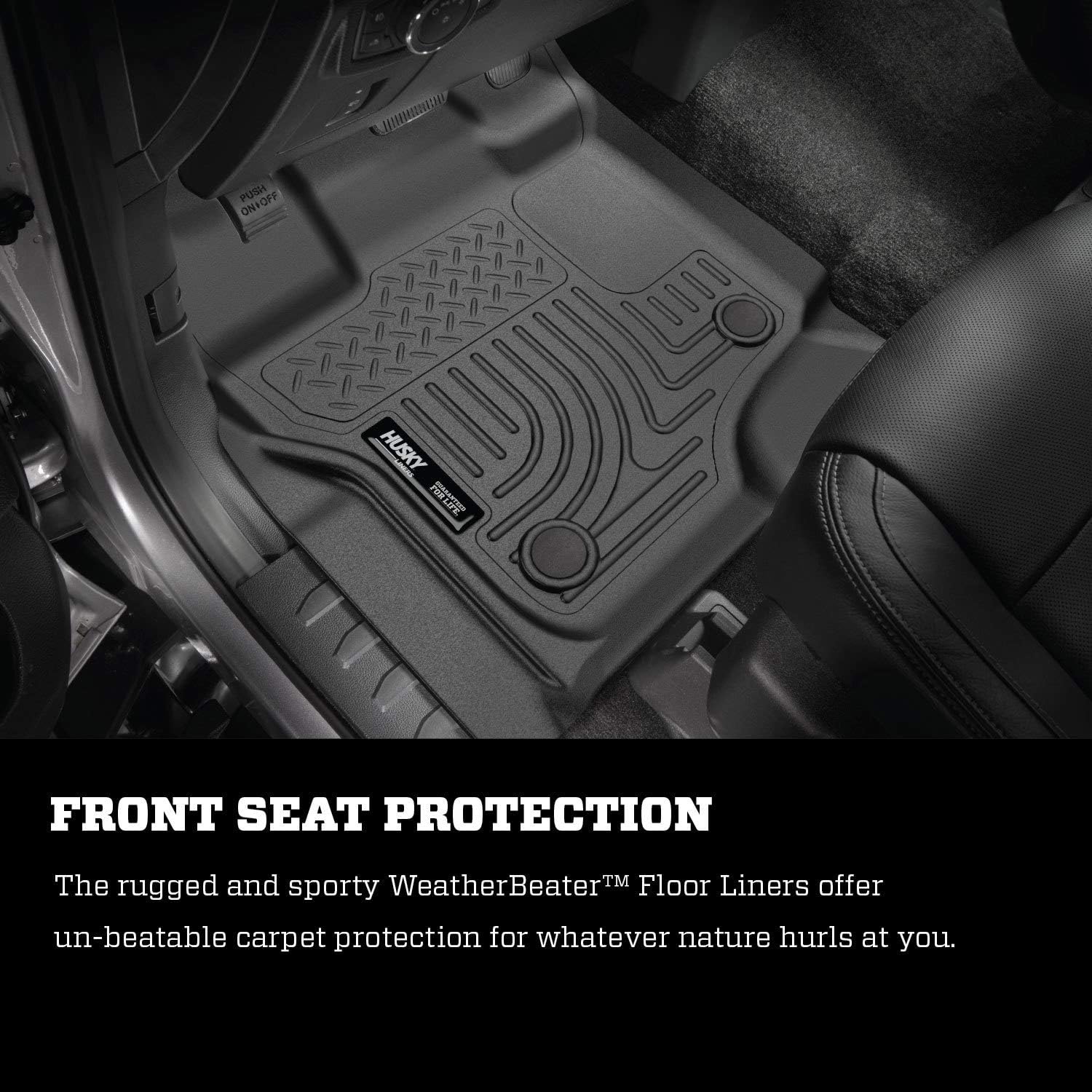 Black Front & 2nd Seat Floor Liners 3 Pcs U3311