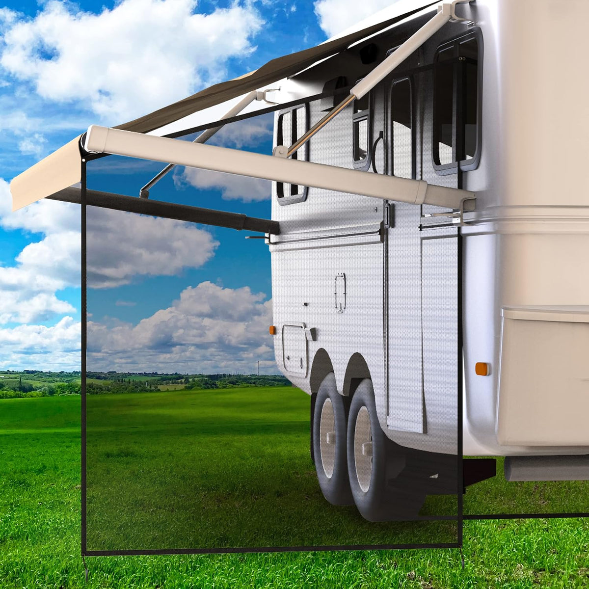 RV Awning Shade Screen 8x15.3’ with Zipper M9840