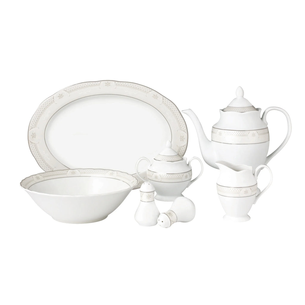 57 Piece Porcelain Dinnerware Set V252545