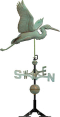 Verdigris Copper Heron Weathervane Y128913