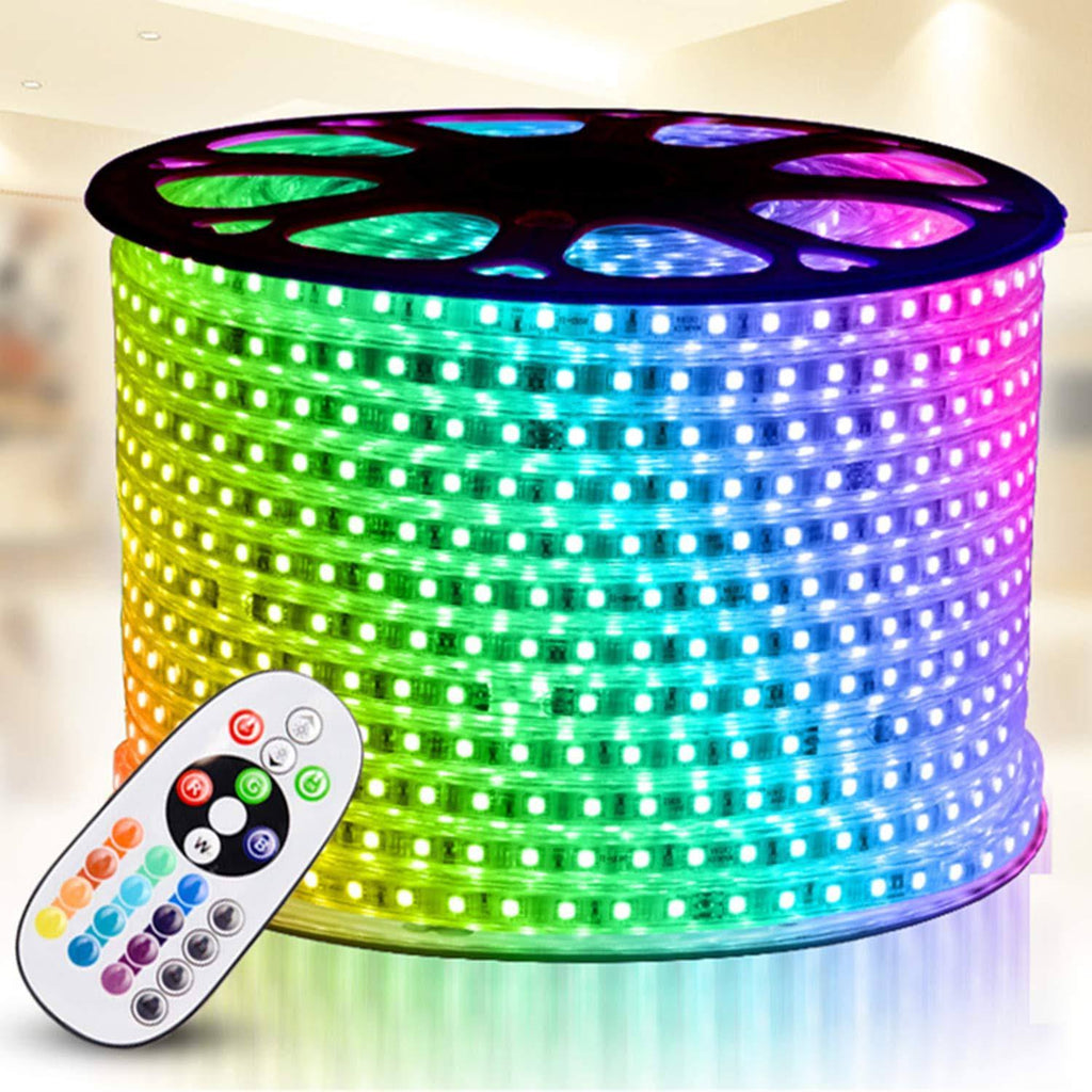RGB LED Strip Light, Waterproof Multi Colors Dimmable SMD5050 LED Rope Light Y133