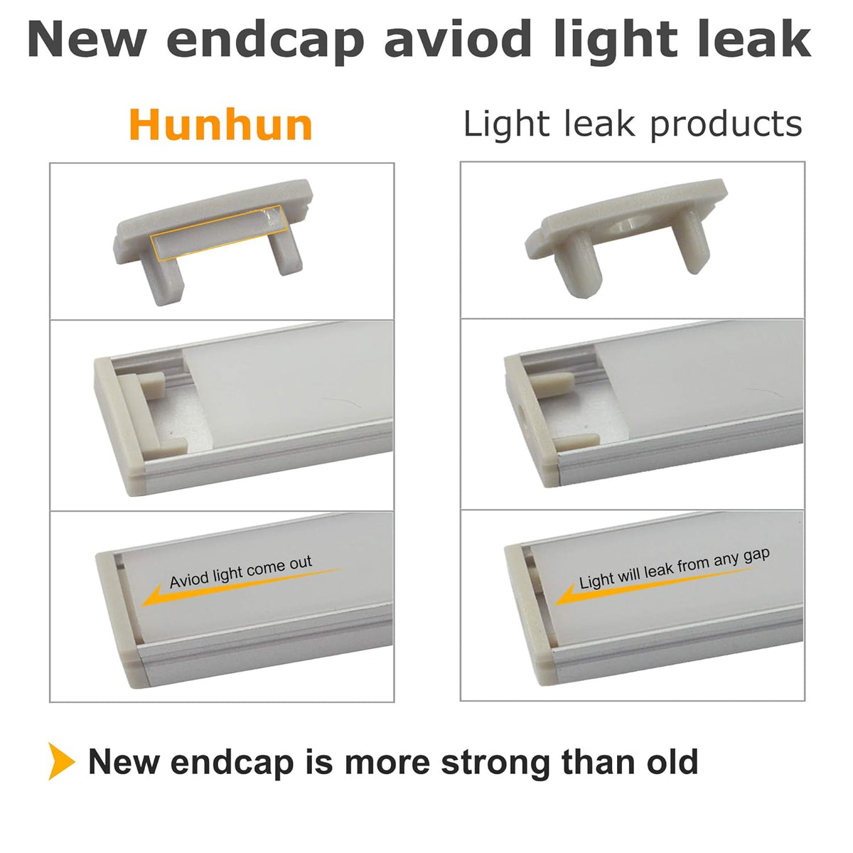 20-Pack 3.3ft U Shape LED Aluminum Channel System with Milky Cover, End Caps and Mounting Clips C466