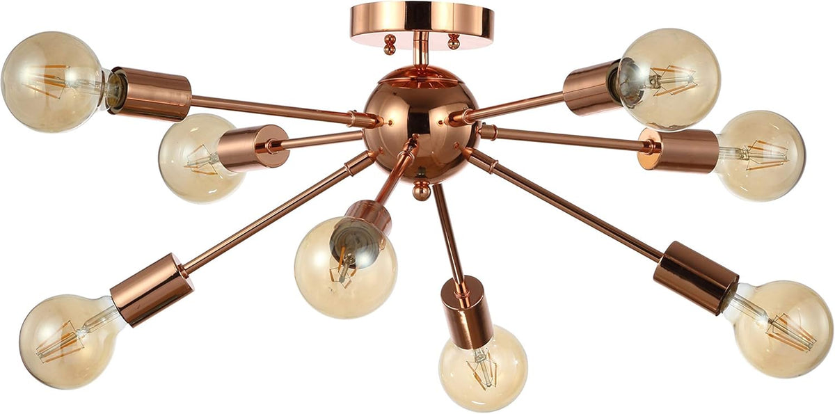 Copper 8-Light LED Flush Mount, Pack of 2 B39276