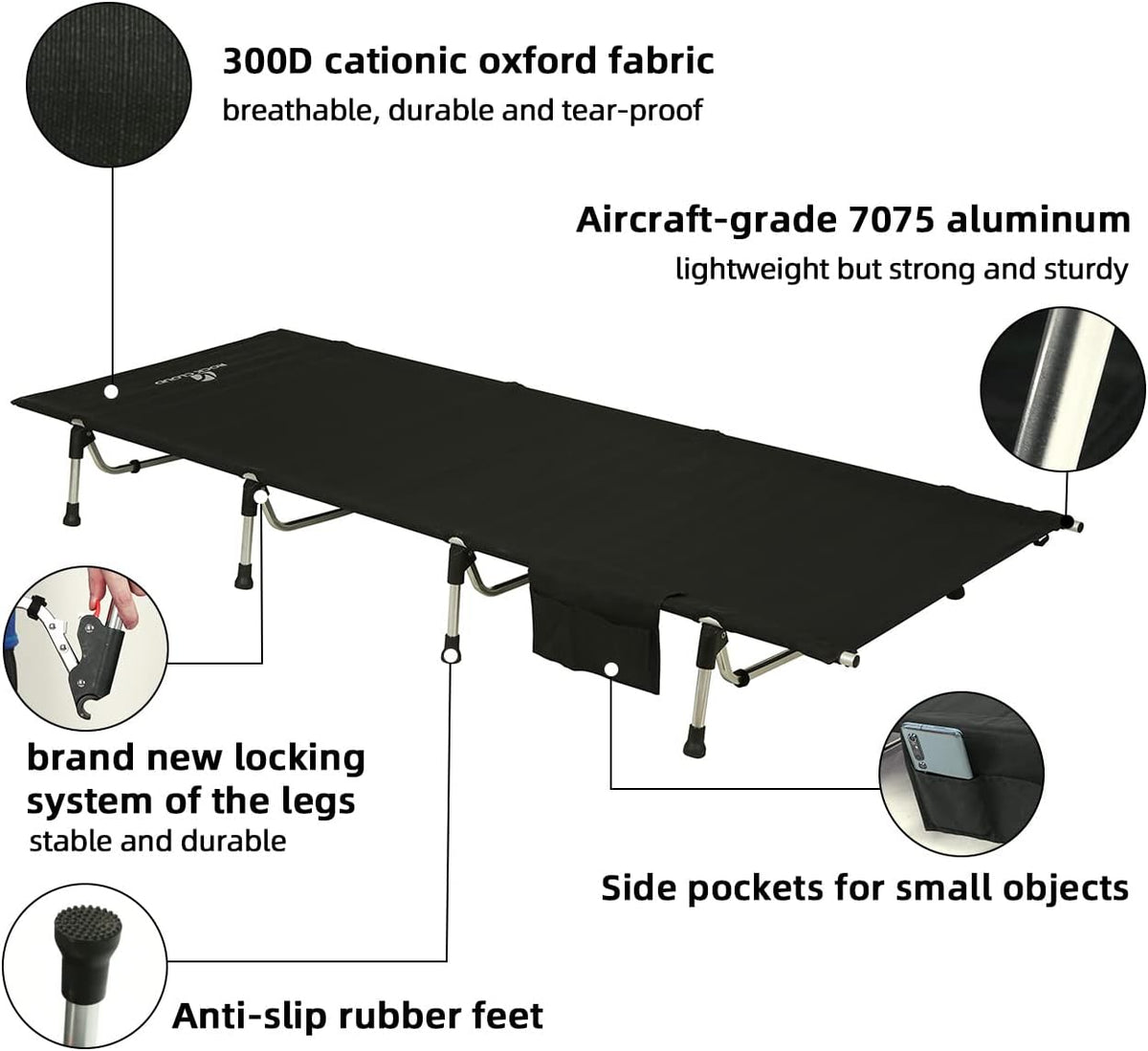 Ultralight Folding Camping Cot A80203