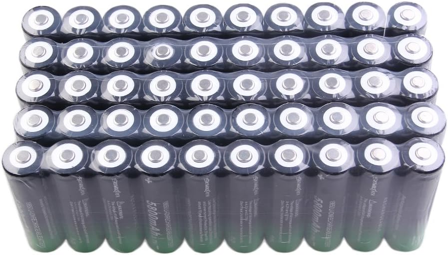 50 Pack 18650 Rechargeable 5800mAh 20A 3.7V Button Top Li-ion Batteries S7517