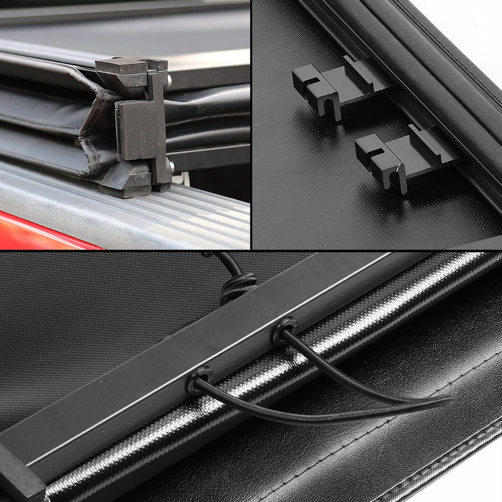 Tri-Fold Soft Top Tonneau Cover for Dakota Fleetside Bed V668