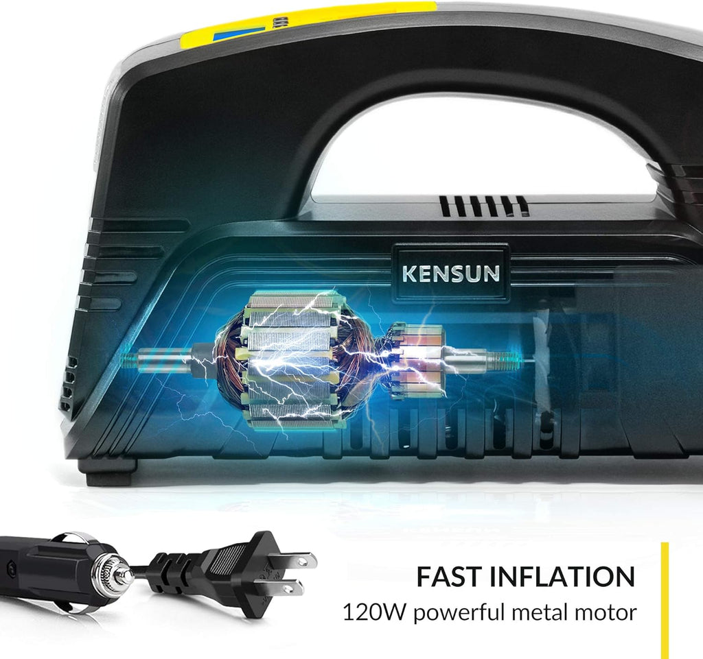 AC/DC Digital Tire Inflator Portable Air Compressor Pump N5175