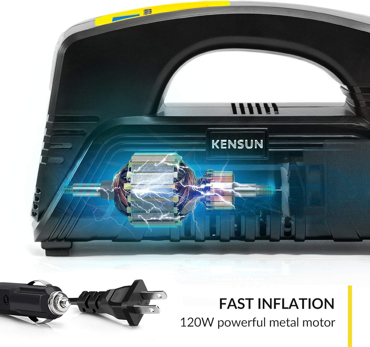 AC/DC Digital Tire Inflator Portable Air Compressor Pump N5175