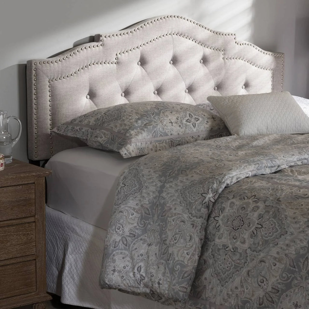 Greyish Beige Queen Headboard Z137519