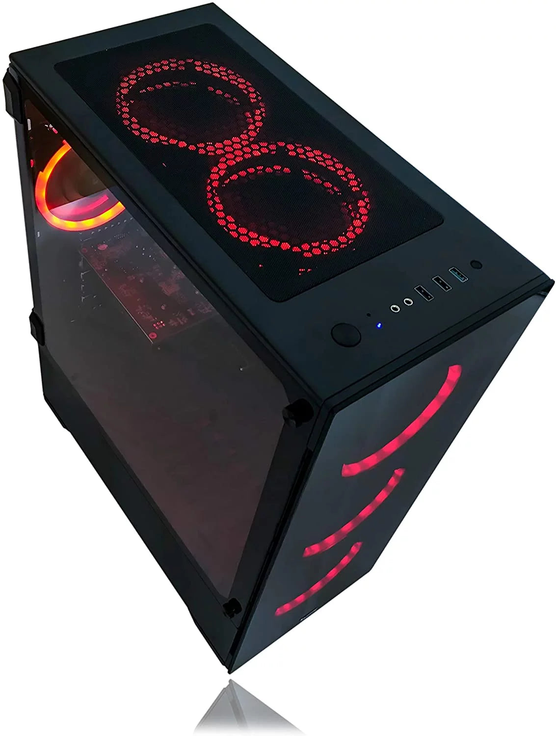 Gaming PC Desktop Computer Intel 3.70GHZ 16GB Ram 512GB SSD RX 580 8GB WINDOWS 11 RGB W32431