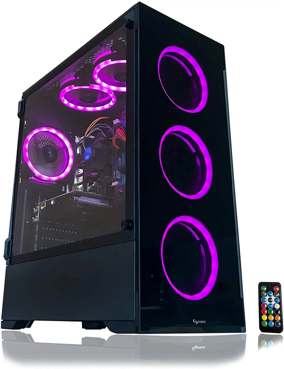 Gaming PC Desktop Computer Intel 3.70GHZ 16GB Ram 512GB SSD RX 580 8GB WINDOWS 11 RGB W32431
