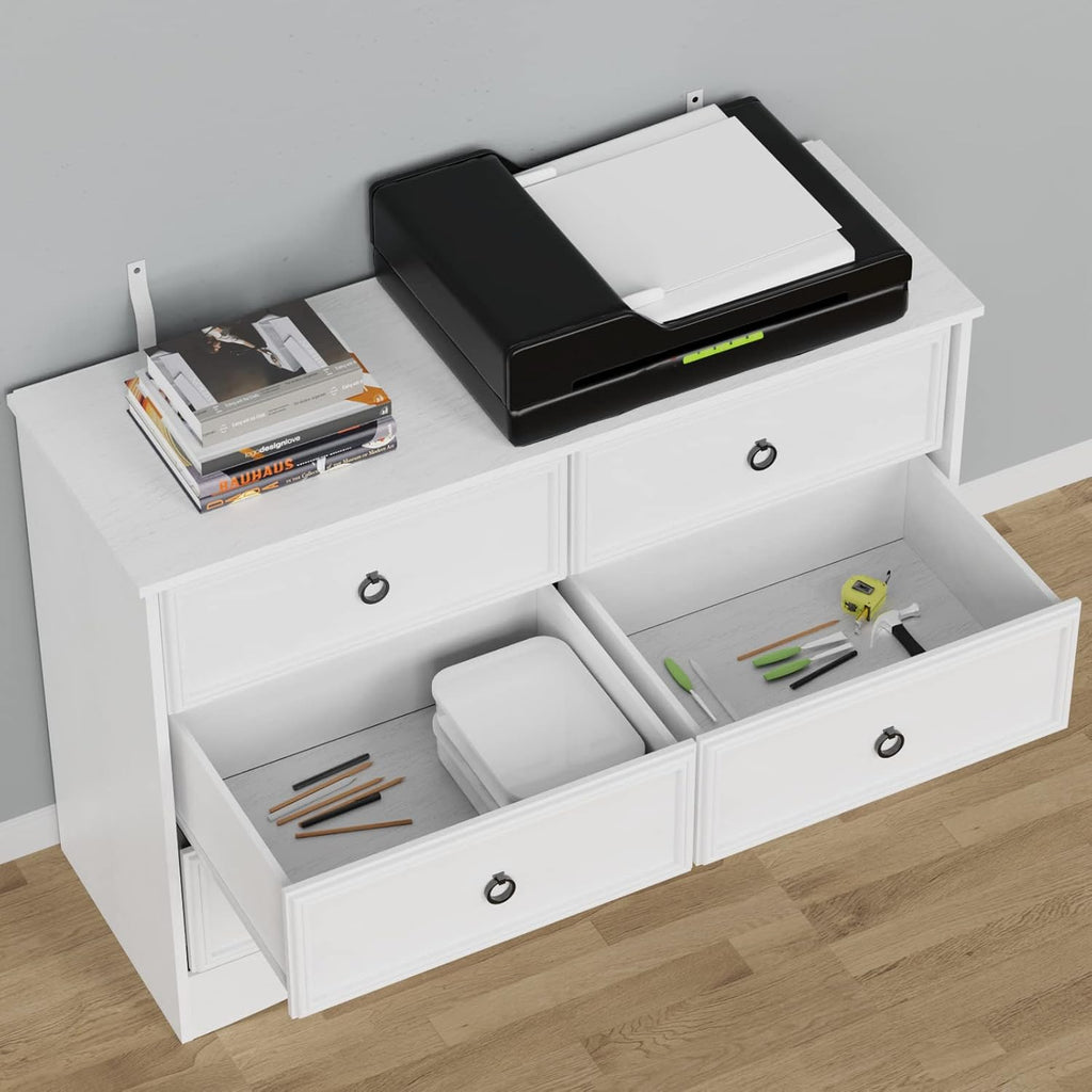 White 6 Drawer Dresser Q33345