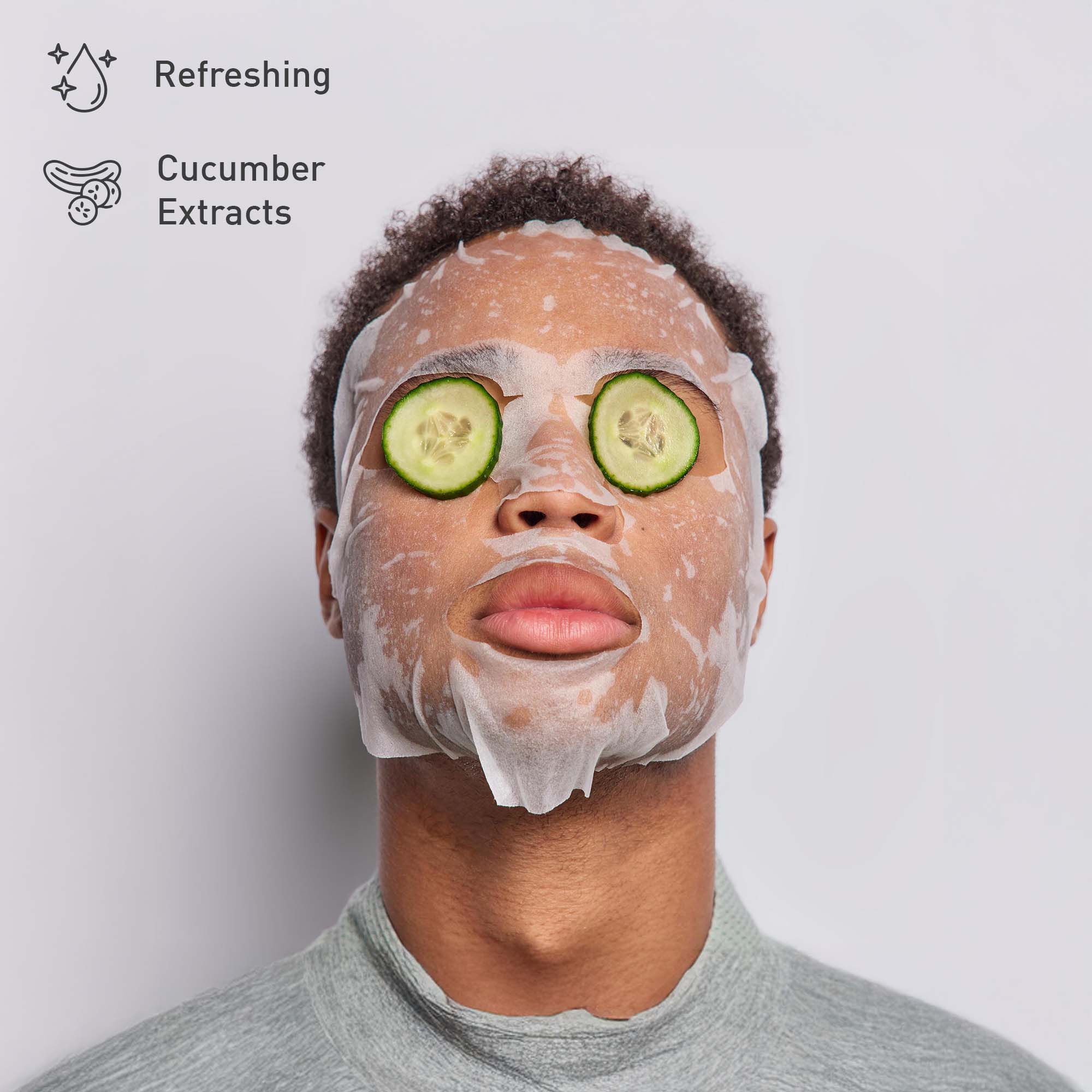 Ultimate Skincare Bundle: Charcoal Sheet Mask + Tea Tree Sheet Mask + Cucumber Sheet Masks +  Cleansing Charcoal Nose Pore Strip