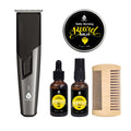 Rechargeable Men’s Grooming & Beard Care Bundle – Complete Hair, Beard, Nose, and Ear Kit