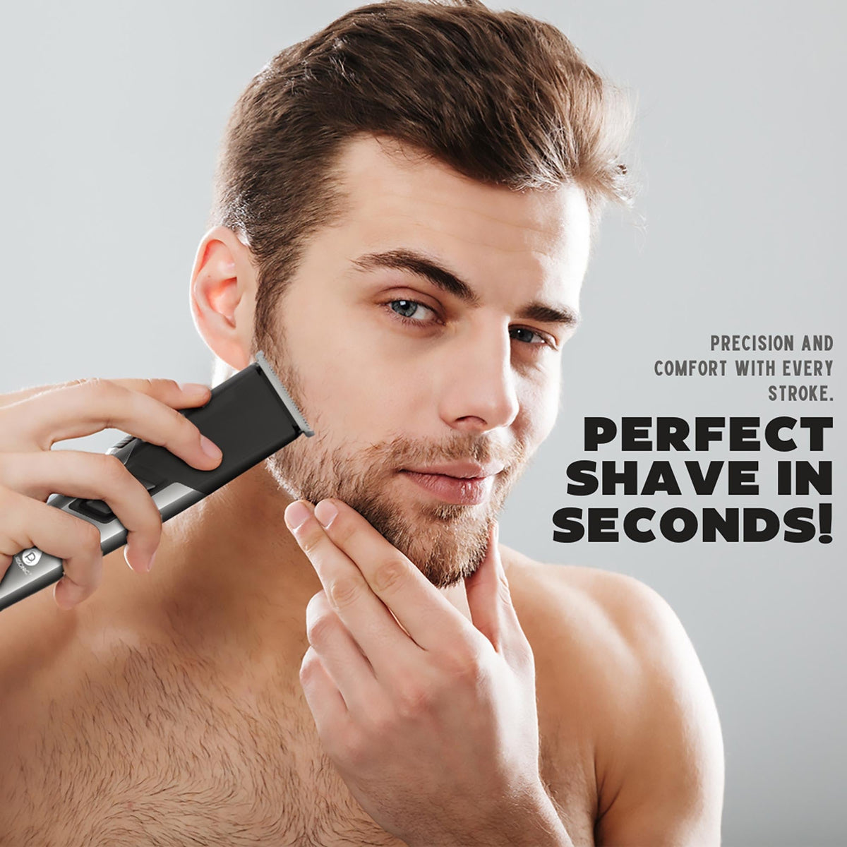 Rechargeable Men's Grooming Set - Complete Hair, Beard, Nose, and Ear Grooming Kit