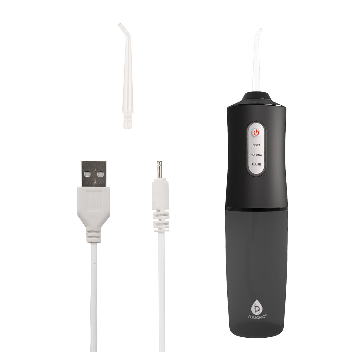 Him’s and Her’s – Pursonic USB Rechargeable Water Flossers (Black & Pink)