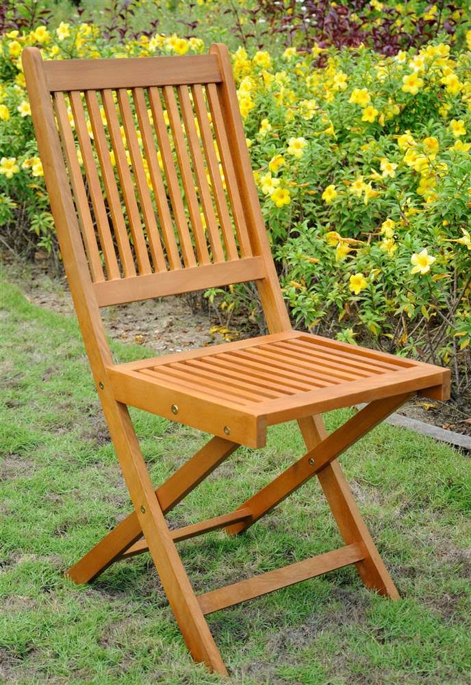 Balau Wood Folding Patio Chair - Set of 2 N116633