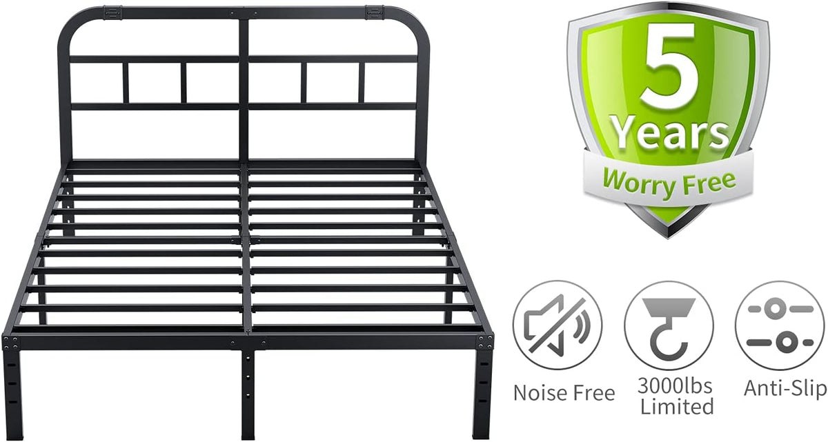 14" Heavy Duty Metal Bed Frame California King Y8138