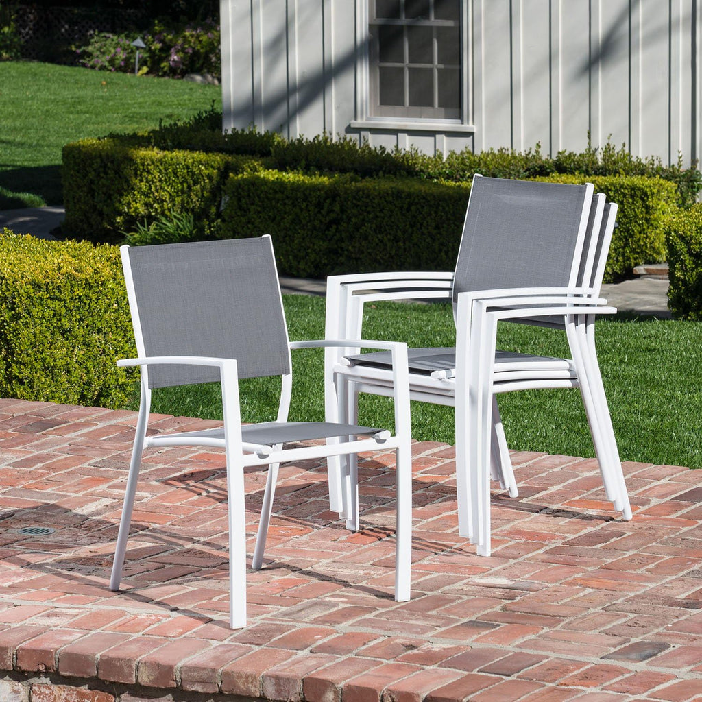 7-Piece Outdoor Dining Set with 6 Sling Chairs and Dining Table F2862