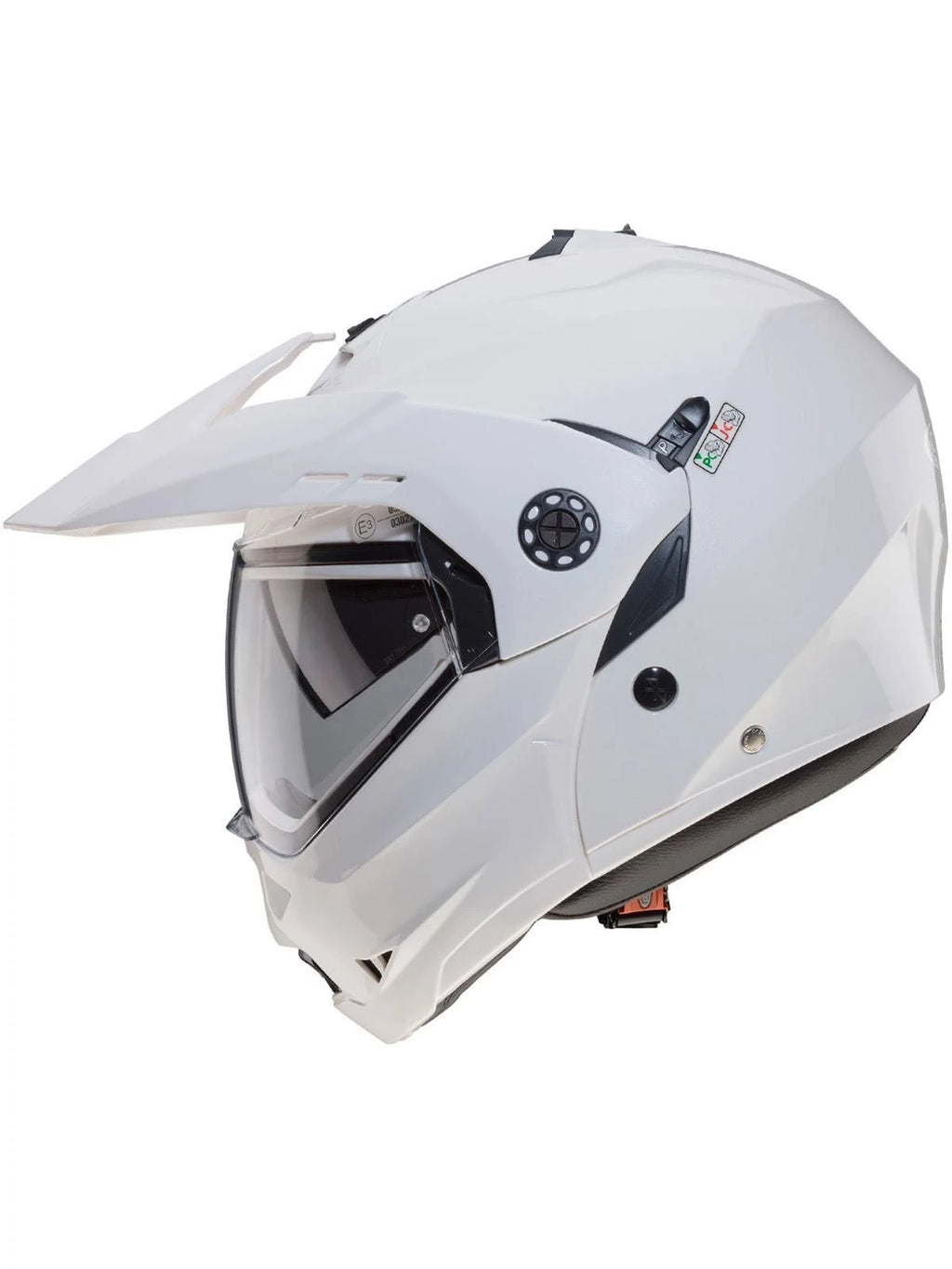 White Tourmax Motorcycle Helmet D200912