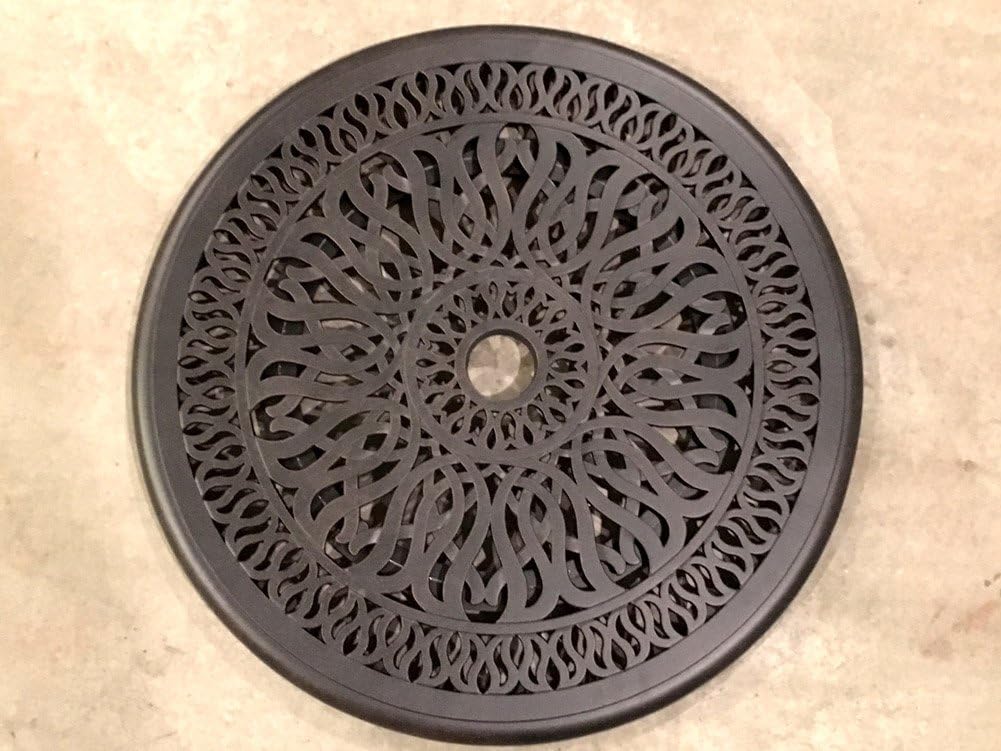 Bronze Cast Aluminum Lazy Susan Turntable Rotating Tray K989374