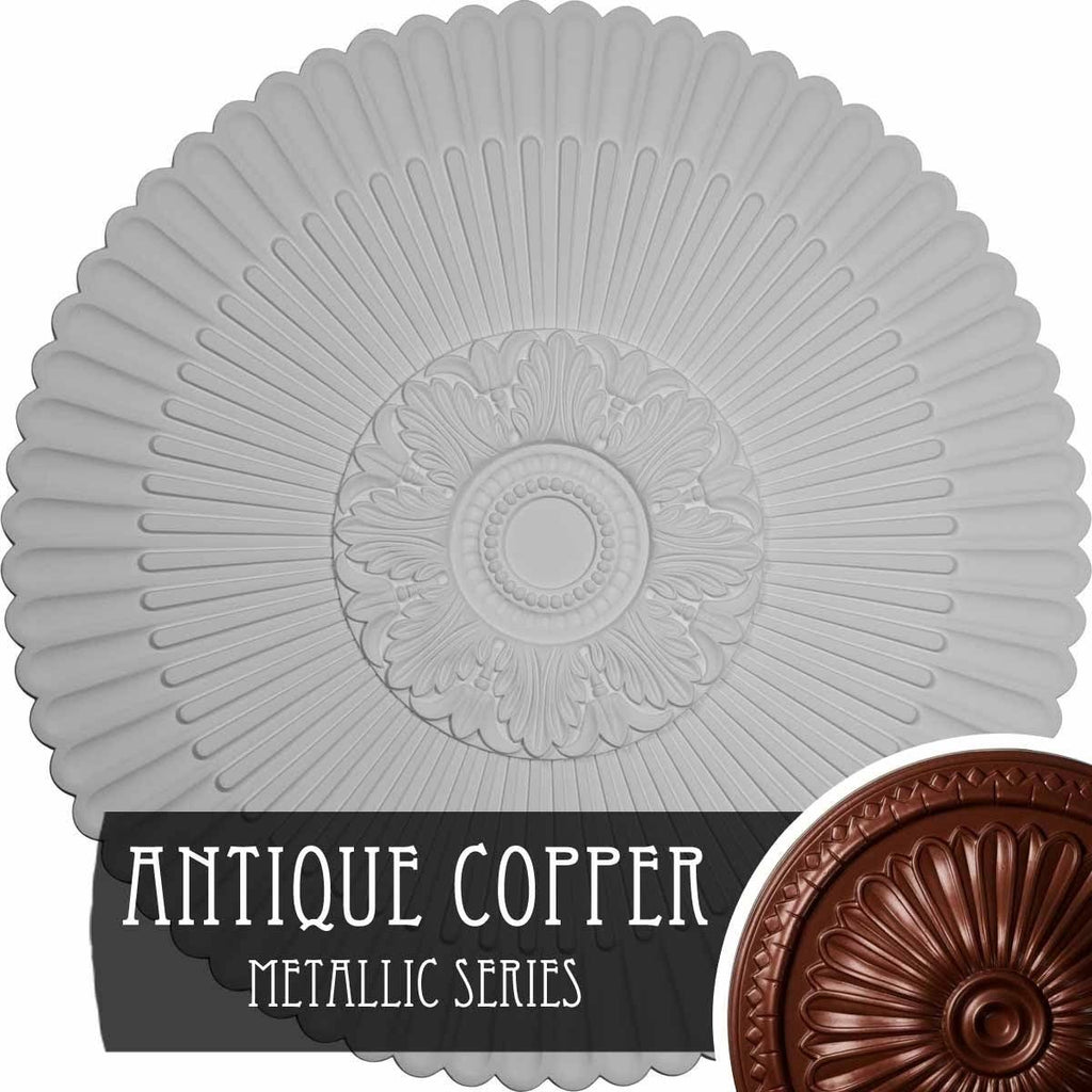 Hand-Painted Hickory Ceiling Medallion S802