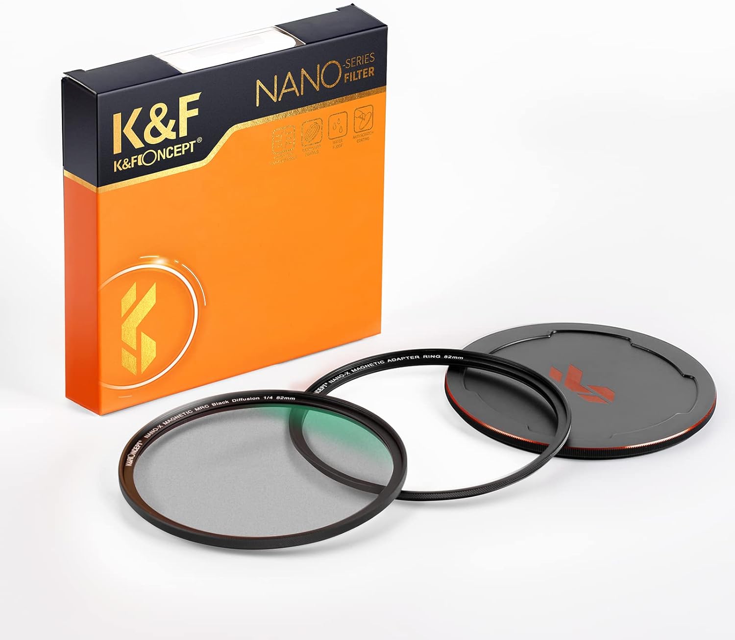 72mm Magnetic Black Soft Diffusion 1/4 Filter with 28 Multi-Layer Coatings J19415