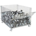 Folding Wire Container 48x40x36-1/2 3000-4000 lb Cap. Drop Gate W845