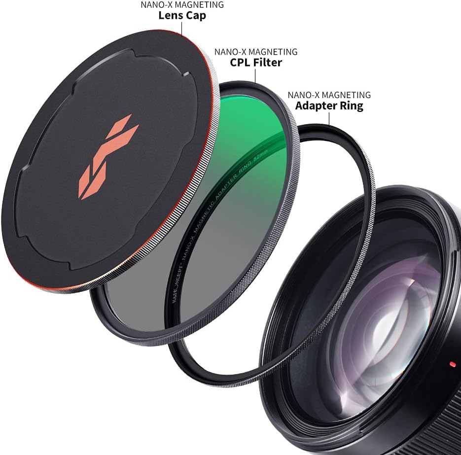 82mm Circular Polarizing Filter Kit with Adapter Ring and Lens Cap S156