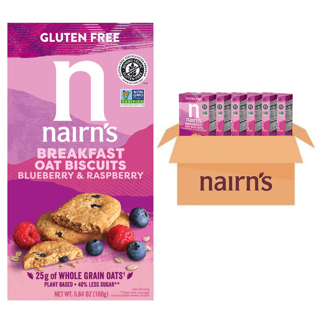 Gluten Free Blueberry and Raspberry Breakfast Biscuits, 5.64oz (Pack of 6) Y905