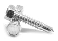 1/4-14 x 1 Self Drilling Screw Indented Hex Head Low Carbon Steel Zinc Plated X712