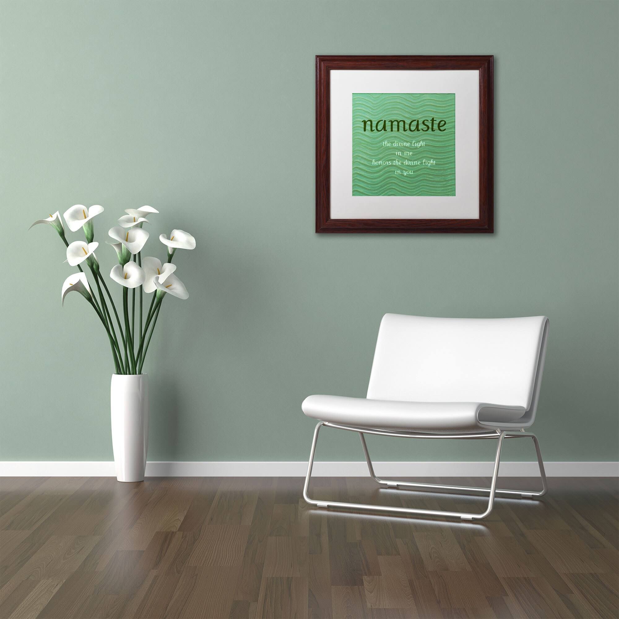 White Matte Wood Frame Art K3621