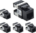 Cat.6 RJ45 Keystone Jack (50-Pack, Gray) D941