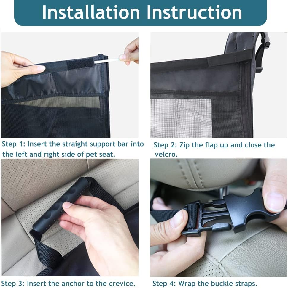 Dog Car Seat Extender for Cars, Trucks and SUVs U379842