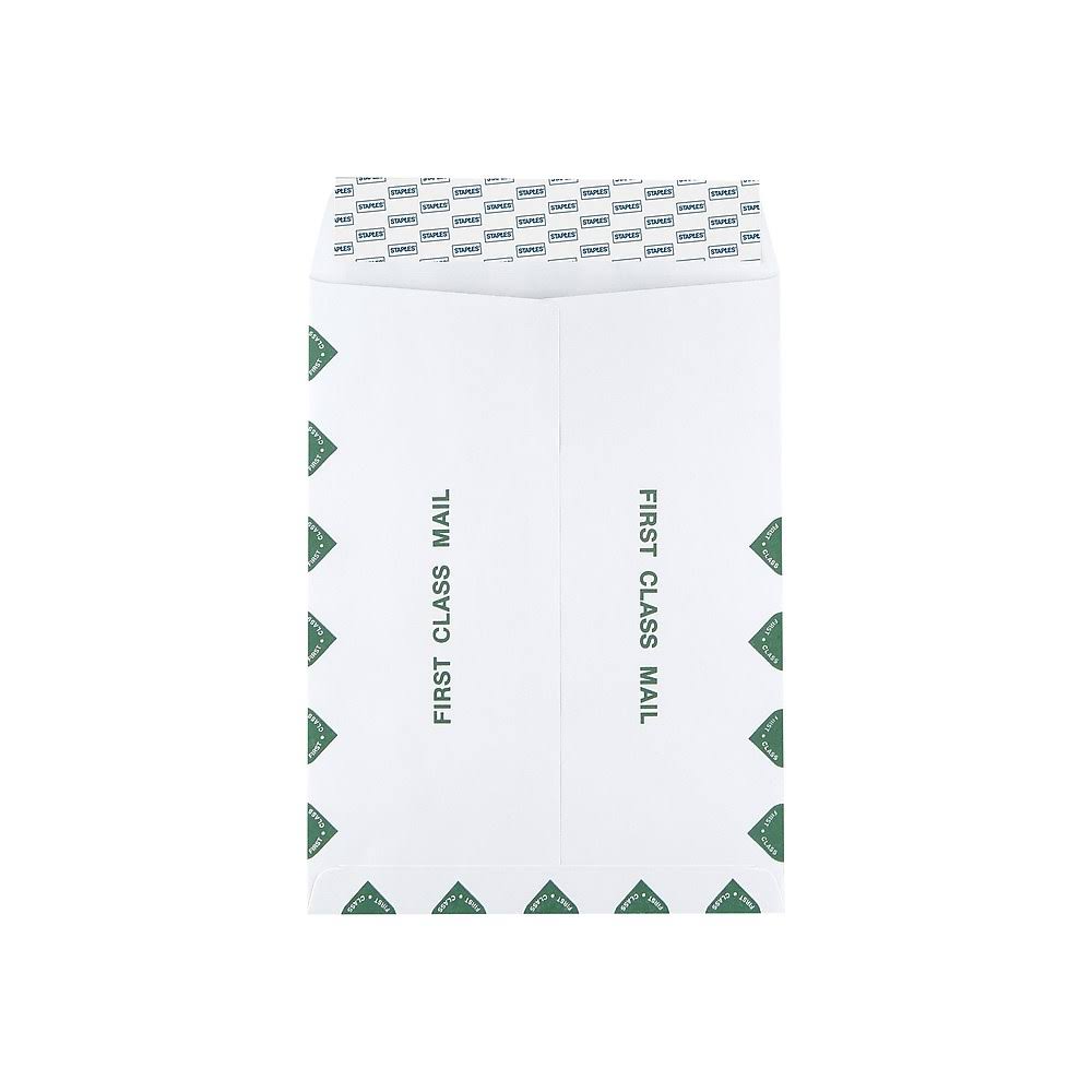 White and Green Catalog Envelopes, 100/Box B87510