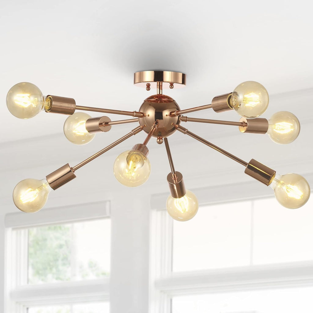 Copper 8-Light LED Flush Mount, Pack of 2 B39276