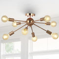 Copper 8-Light LED Flush Mount, Pack of 2 B39276